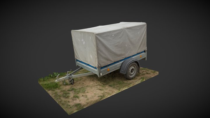 Car Trailer (Free 3d scan) 3D Model