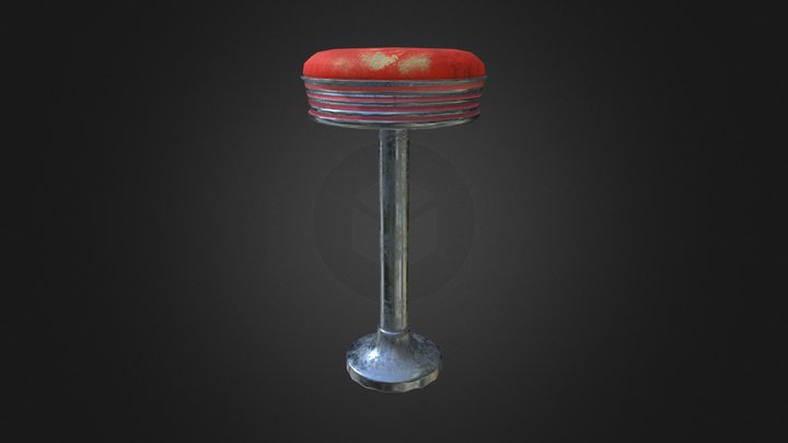 Realistic_Stoolbar 3D Model