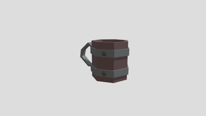 A simple cup 3D Model
