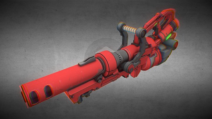 Stylized_Gun_02 3D Model
