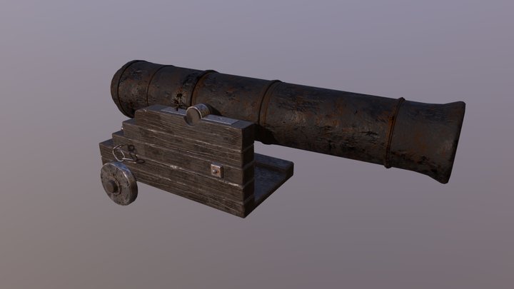 Cannon texturing 3D Model