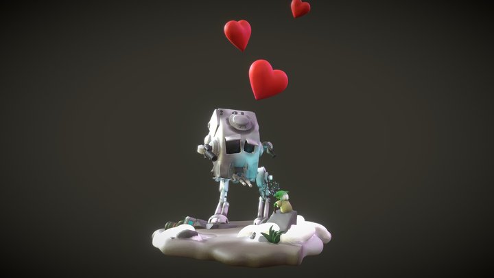 Chibi AT-ST 3D Model