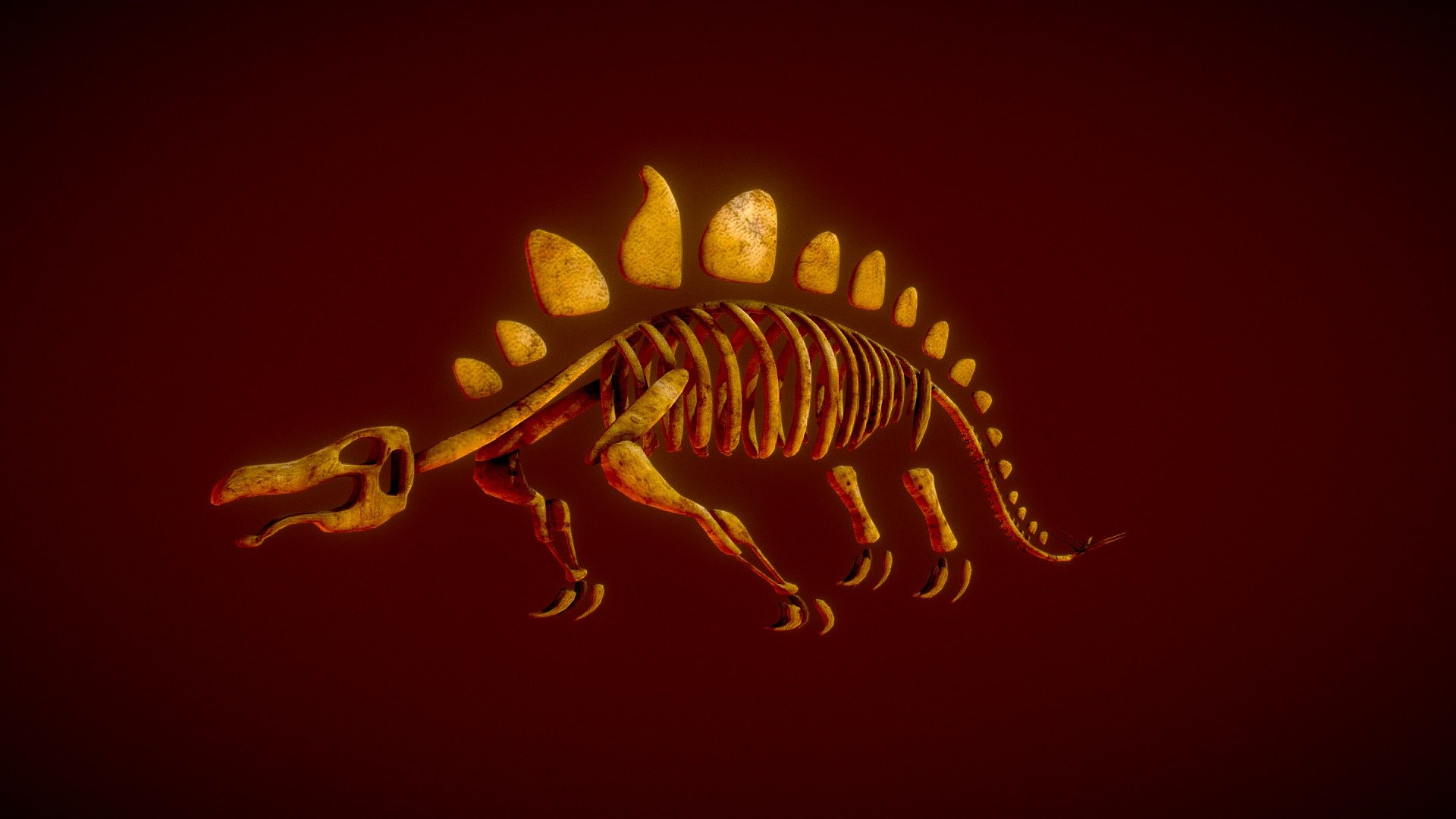 Simple Stegosaurus Skeleton