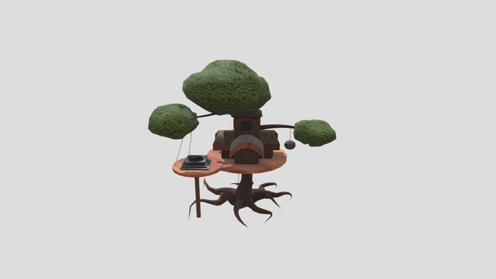 Tree House - 3D school assignment 3D Model