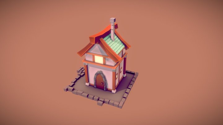 Stylized House 3D Model