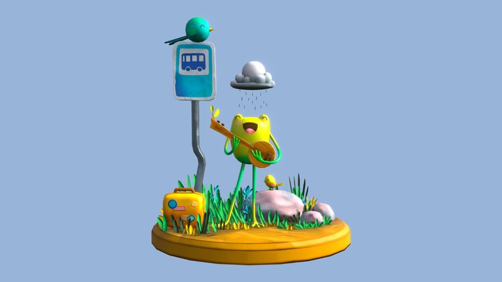 A sweet frog song 3D Model