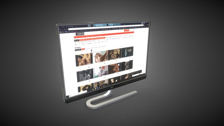 Monitor - AOC I2281FWH 21.5" IPS 3D Model