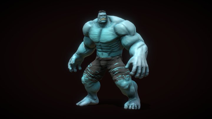 Mint Hulk 3D Model