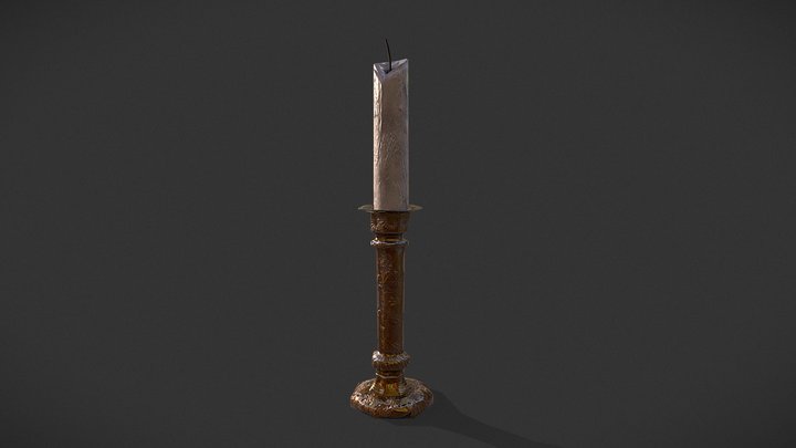 Candle Stick FBX – Modèle 3D gratuit STL