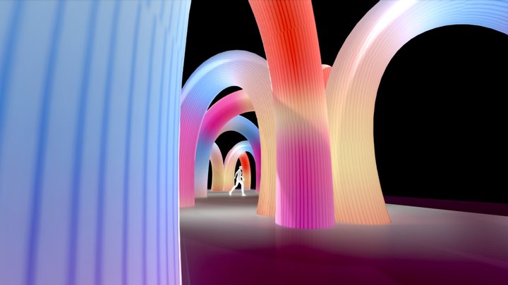 Rainbow Arch 3D Model