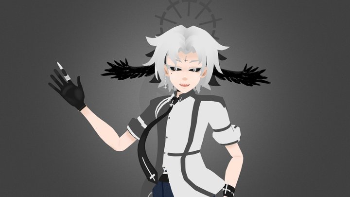✞ The Fallen Angel ✞ 3D Model