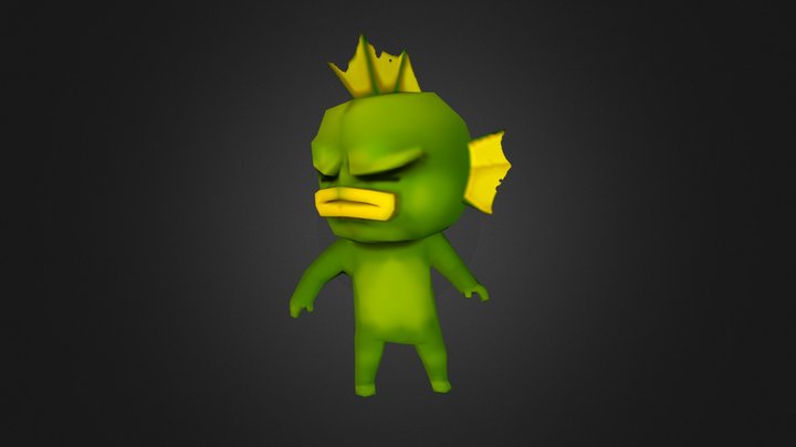 Fish_Nuclear-Throne_FanArt 3D Model