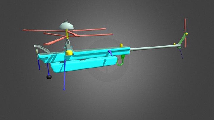 Drone V1 High Poly 3D Model