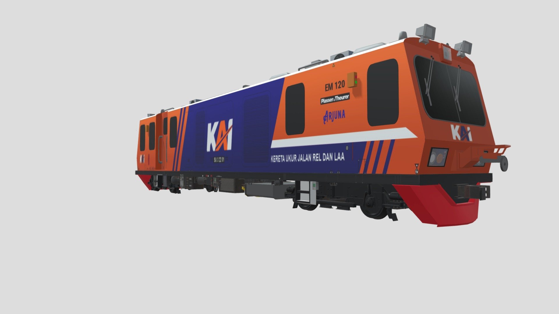 KUJRLAA EM120 Plasser & Theurer - 3D model by Mr_Gopal918