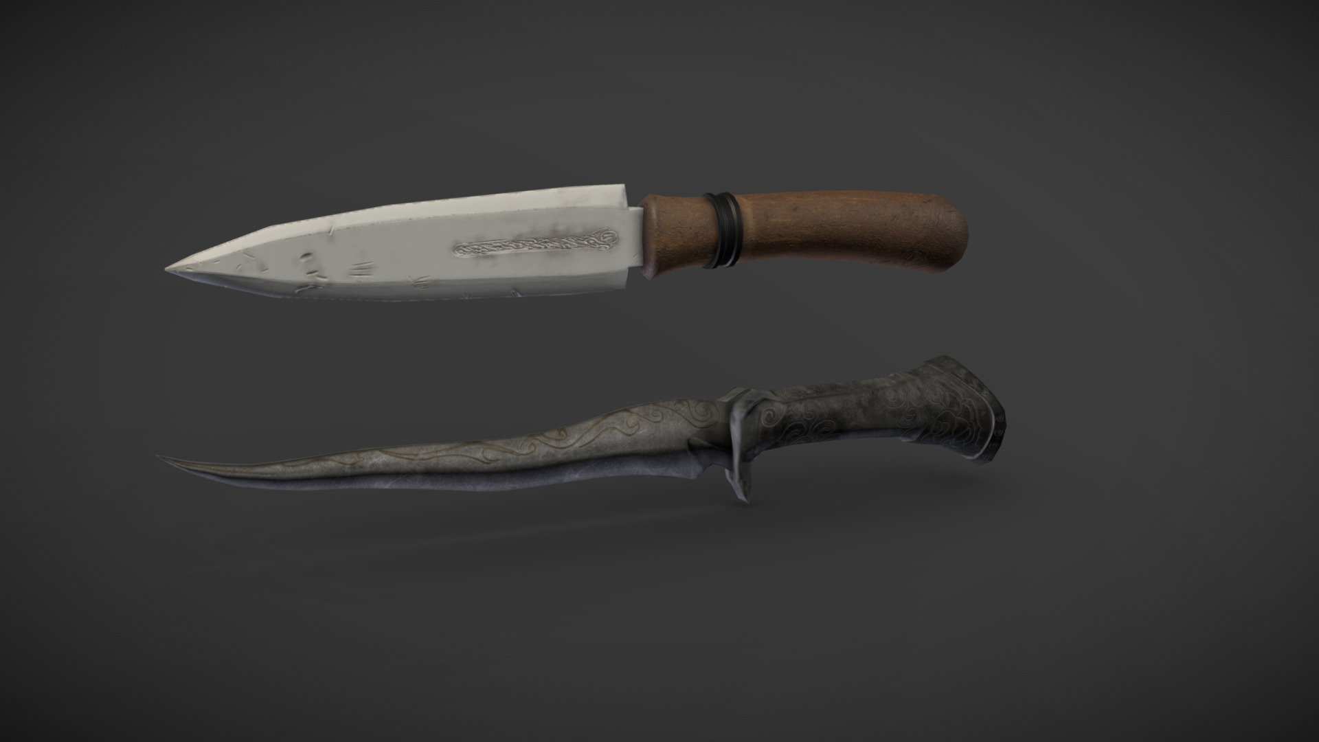 The thief's daggers - 3D model by obscurart [79663b5] - Sketchfab