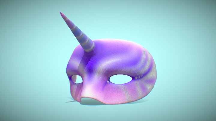 Unicorn Mask 3D Model