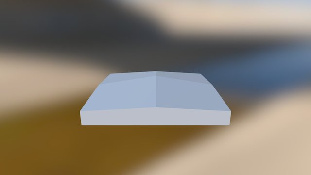 Low Poly Baseball Base 3D Model