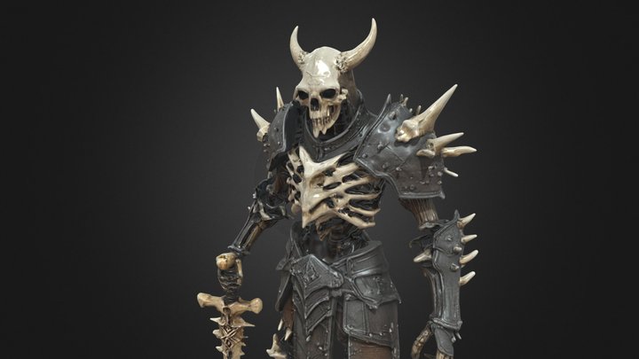 Bone Knight - Horned Skull Greatsword – Modelo 3D gratuito STL