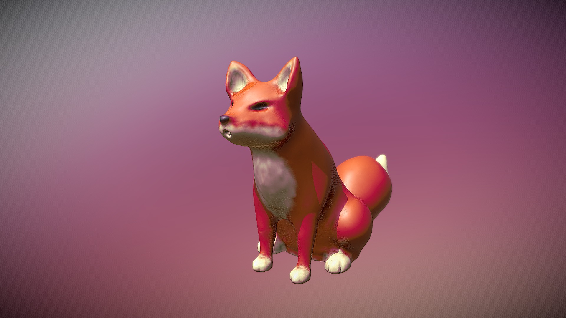 3D model Incense Fox - This is a 3D model of the Incense Fox. The 3D model is about a small dog figurine.