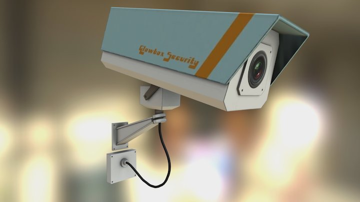 Glowbox 1970s Security Camera 3D Model