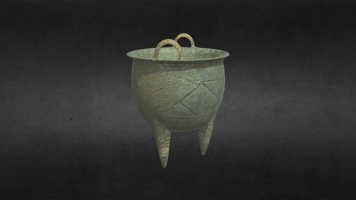 二里头遗址出土的铜鼎 3D Model