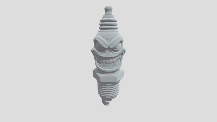 Grim Spark Plug 3D Model