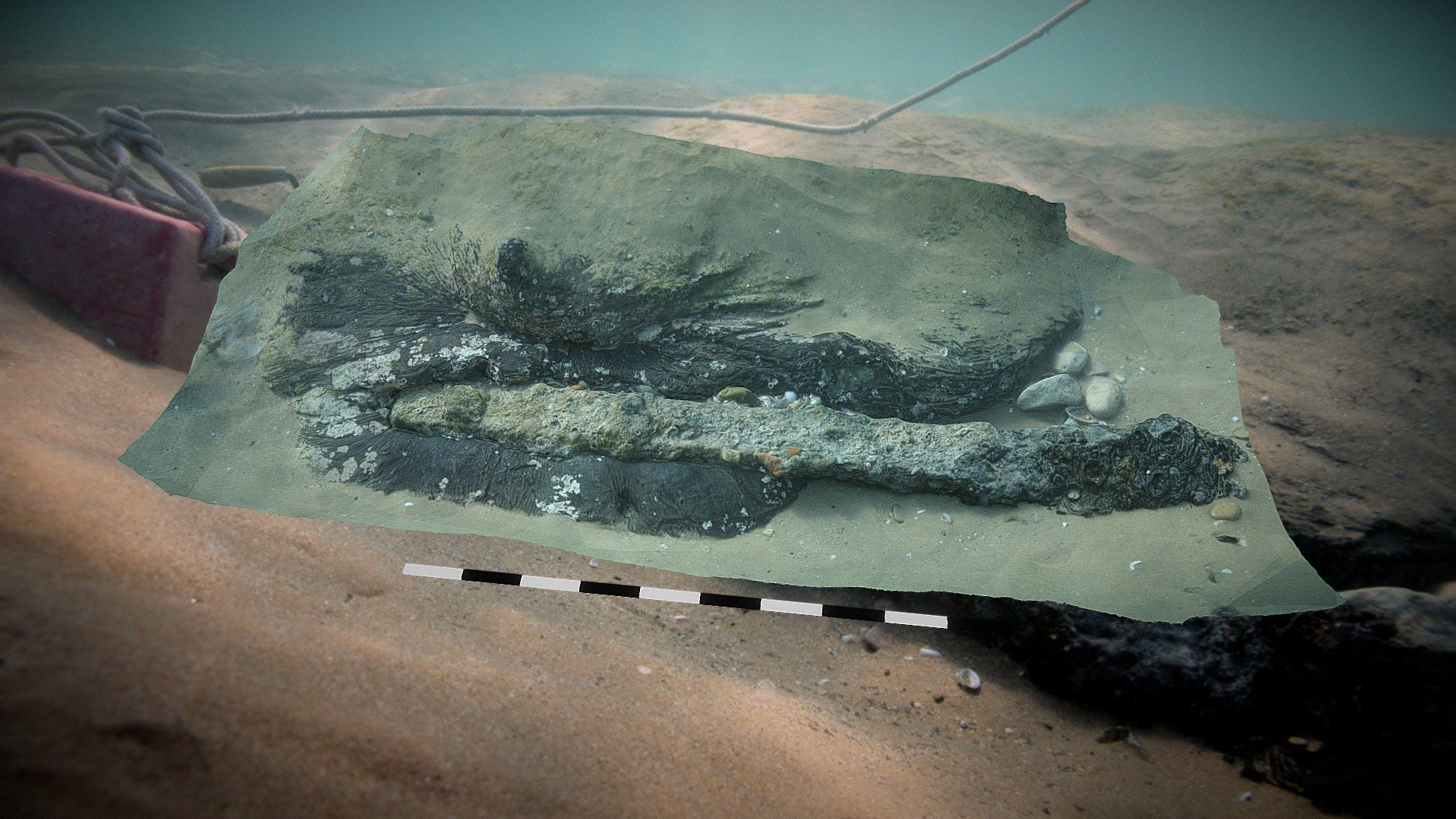 Underwater: Detall de la biga de metall - Marsay