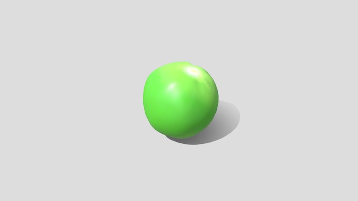 Apple model green 3D Model