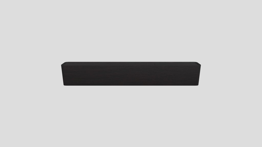 Black Floating Tv Stand Long