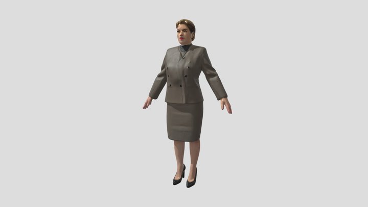 Nana Douka (Νανά Δούκα) Greek Woman – Gratis 3D-model STL