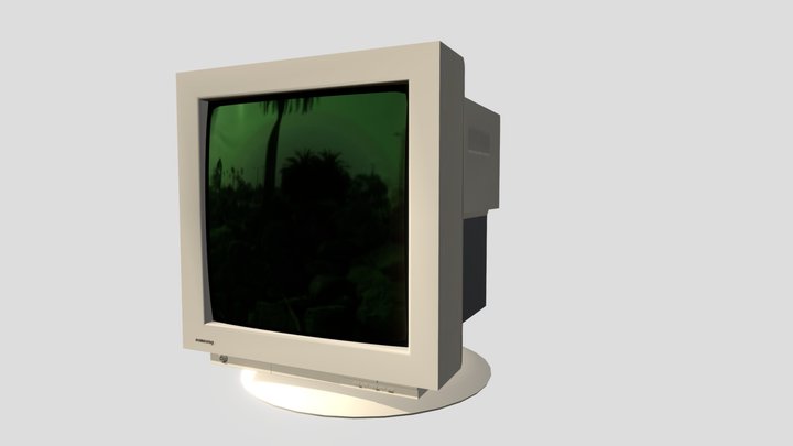 OLD PC MONITOR 3D Model