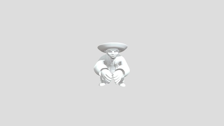 Old Man Idle 3D Model