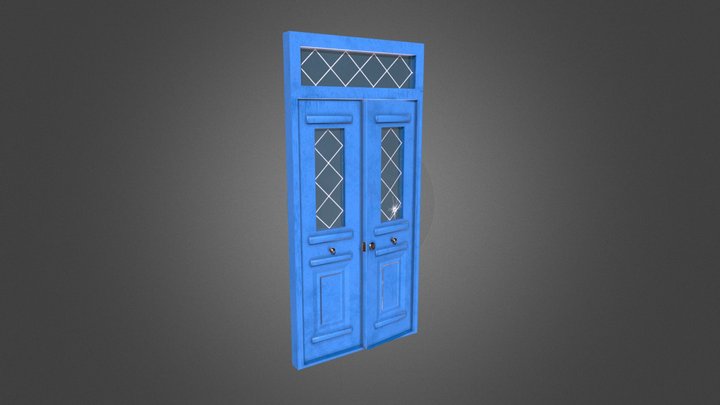 Blue door 3D Model