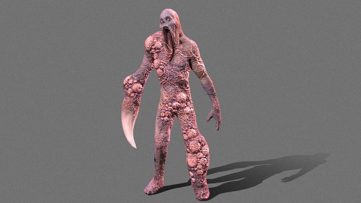 Zombie Mutant 3D Model