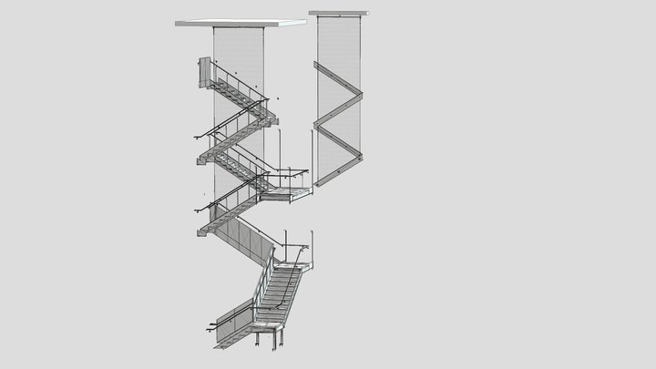 Stair 1 3D Model