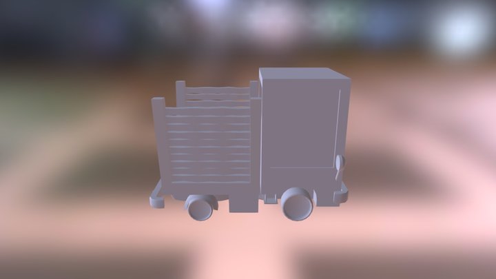 Low poly truck 3D Model