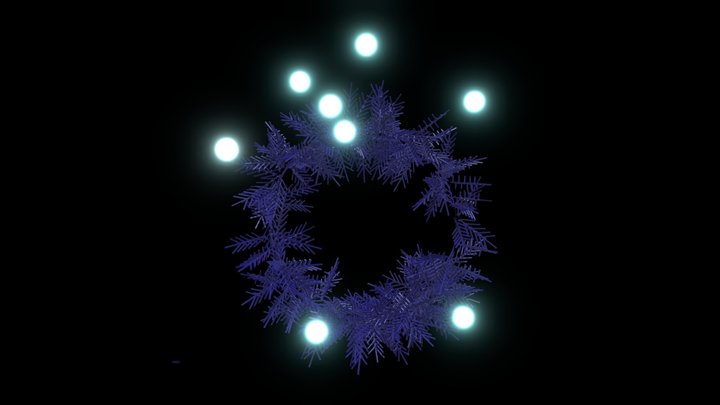 christmas wreath 3D Model