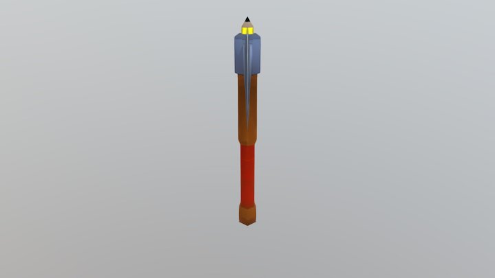 Pencil Sharpener (Ax-model) 3D Model