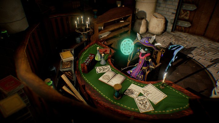 The Magical Library 3D Model