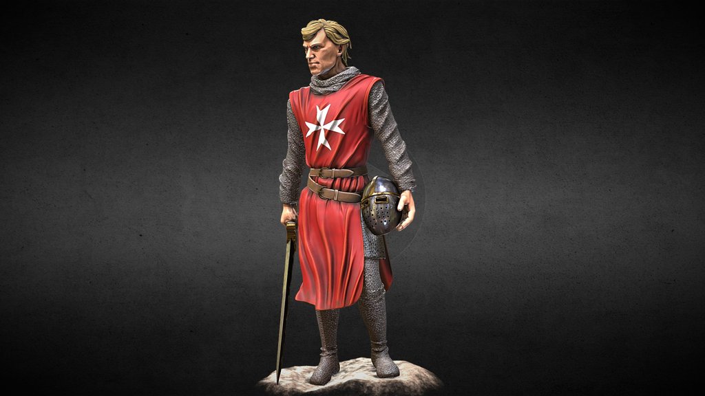 Knight Hospitaller - 3d printable