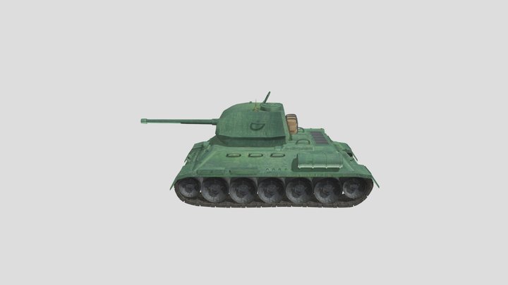 Т-34. Tank of Soviet Union 3D Model