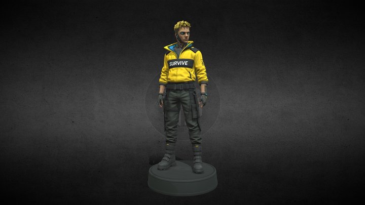 cyberpunk male – Modello 3D gratuito STL