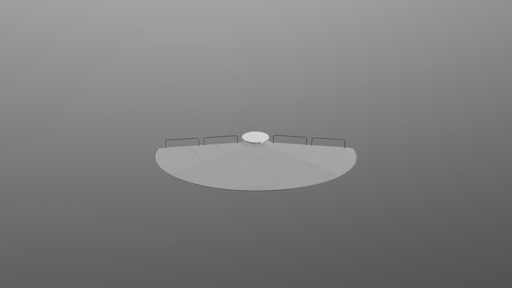 Anngled Slightly With Platform 3D Model