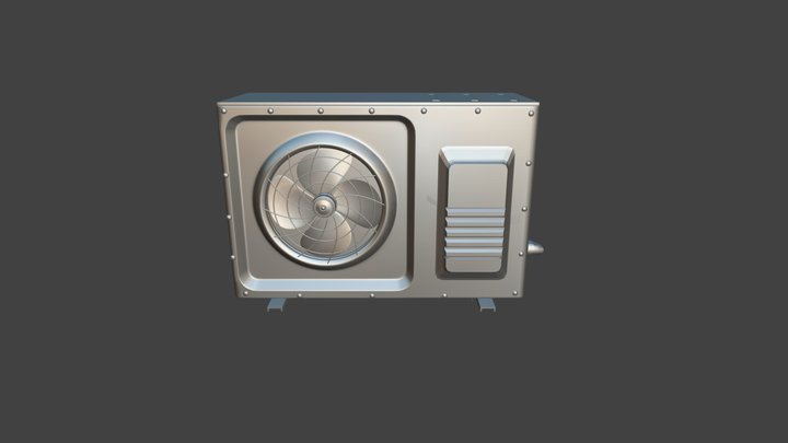 Air-conditioning High Poly 3D Model