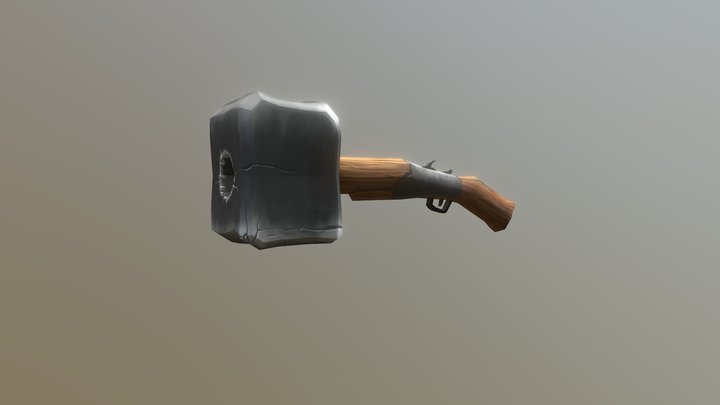Hammer shotgun 3D Model