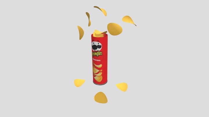 Pringles chips box in blender – Modèle 3D gratuit STL