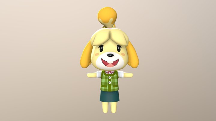 Isabelle (High poly) 3D Model