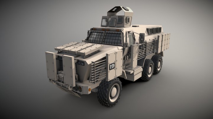 Caiman MRAP 3D Model