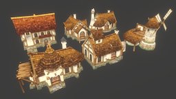 Houses 4 3D Model