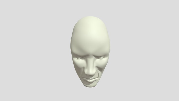 Topology Facial Expressions 3D Model